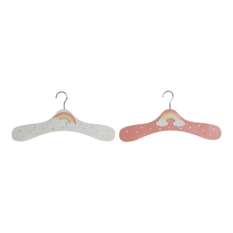 Wieszaki DKD Home Decor Drewno MDF Tęcza (2 pcs) (35 x 1 x 19 cm)