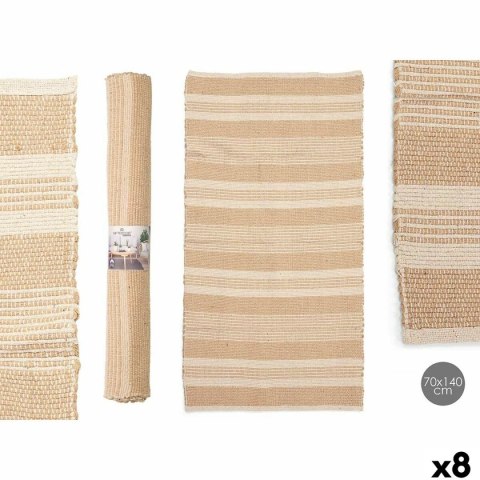 Dywan Gift Decor Biały Brązowy 70 x 140 cm (8 Sztuk)