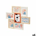 Ramka na Zdjęcia Gift Decor Wielokolorowy Metal Drewno MDF (6 Sztuk)