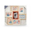 Ramka na Zdjęcia Gift Decor Wielokolorowy Metal Drewno MDF (6 Sztuk)