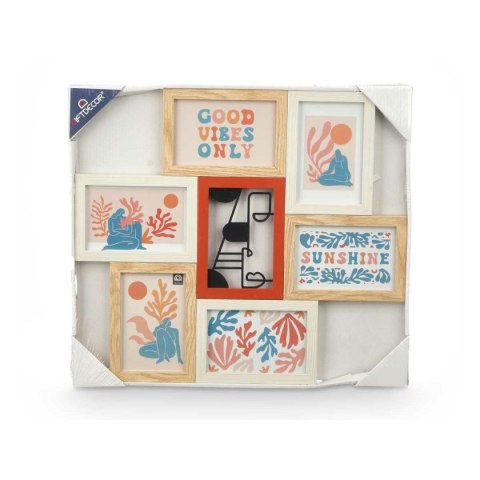 Ramka na Zdjęcia Gift Decor Wielokolorowy Metal Drewno MDF (6 Sztuk)