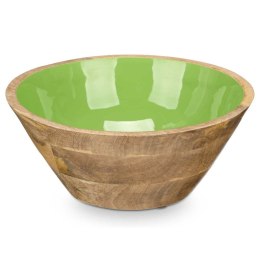 Zlewnia MALI-701 G Kolor Zielony Emalia Drewno mango 24,3 x 10,5 x 24,3 cm (6 Sztuk)