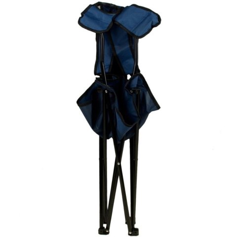 Komplet 2 x turystyczne kampingowe krzesło składane granatowe