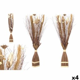 Kwiat dekoracyjny DD115006 Brązowy 14 x 100 x 10 cm 8 x 100 x 18 cm (4 Sztuk)