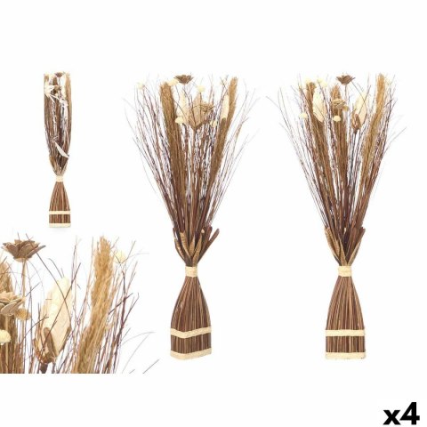 Kwiat dekoracyjny Gift Decor Brązowy 14 x 100 x 10 cm 8 x 100 x 18 cm (4 Sztuk)