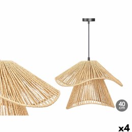Lampa Sufitowa 24B513 Czarny Naturalny Metal Papier 40 W 41 x 30 x 41 cm (4 Sztuk)