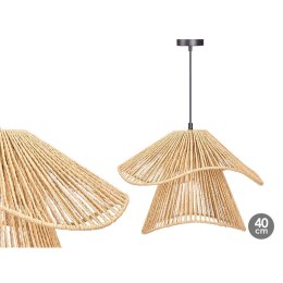 Lampa Sufitowa 24B513 Czarny Naturalny Metal Papier 40 W 41 x 30 x 41 cm (4 Sztuk)
