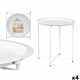 Stoliki Składana WR4405.1 Biały 46,8 x 50,2 x 46,8 cm (4 Sztuk)