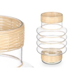 Świeczniki SG-29853 Przezroczysty Naturalny Szkło Rattan 18 x 30 x 18 cm (6 Sztuk)