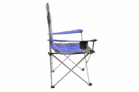 Zestaw 2 składanych krzeseł Divero Deluxe niebiesko-szare