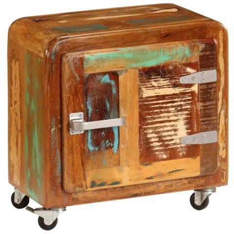 Szafka nocna, 50x30x50 cm, lite drewno odzyskane