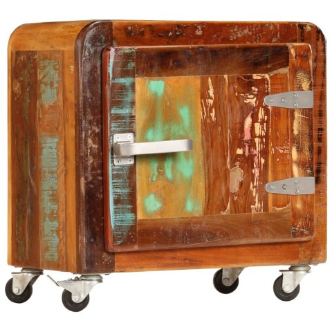 Szafka nocna, 50x30x50 cm, lite drewno odzyskane