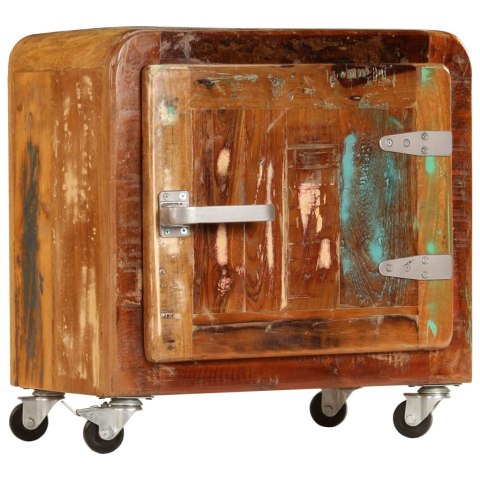 Szafka nocna, 50x30x50 cm, lite drewno odzyskane