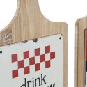Stojan na klobúky DKD Home Decor Czerwony Drewno Metal (2 pcs) (21 x 5 x 45 cm)
