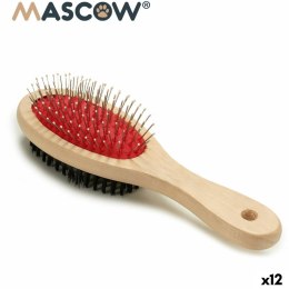 Szczotka dla Psów Mascow AR1807082 Brązowy Czarny Czerwony 7 x 22,5 x 5 cm (12 Sztuk)