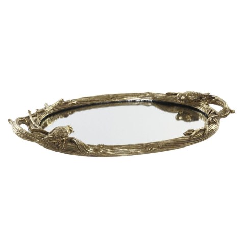 Taca DKD Home Decor Lustro Złoty Żywica Ptaki (45 x 27 x 3,7 cm) Taca DKD Home Decor Lustro Złoty Żywica Ptaki (45 x 27 x 3,7 cm)
