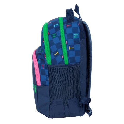 Plecak szkolny Benetton Damero Granatowy 32 x 42 x 15 cm Plecak szkolny Benetton Damero Granatowy 32 x 42 x 15 cm