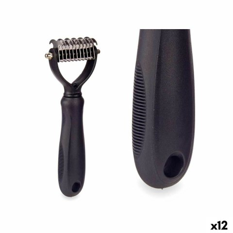 Zgrzebło dla Psa Mascow 333 Czarny Silikon 6,5 x 17 x 3 cm 12 Sztuk