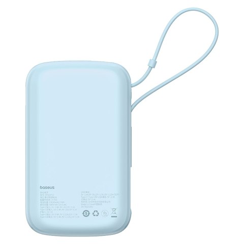 Power bank 10000mAh Qpow Pro+ 22.5W USB-C - niebieski