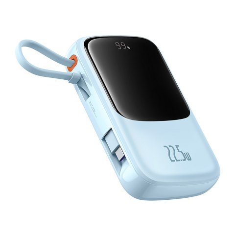 Power bank 10000mAh Qpow Pro+ 22.5W USB-C - niebieski
