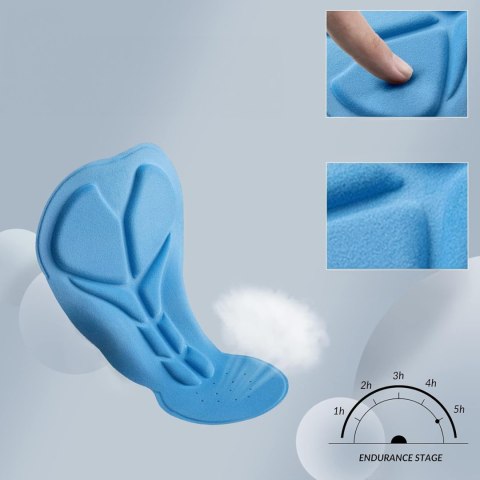 Spodnie rowerowe kolarskie długie oddychające z wkładką XXXL - czarne