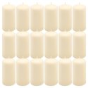 Zestaw świec filarowych, 11,5 cm, Ø 6 cm, kremowe, 18 szt.
