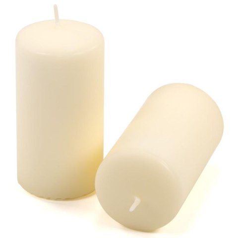 Zestaw świec filarowych, 11,5 cm, Ø 6 cm, kremowe, 18 szt.