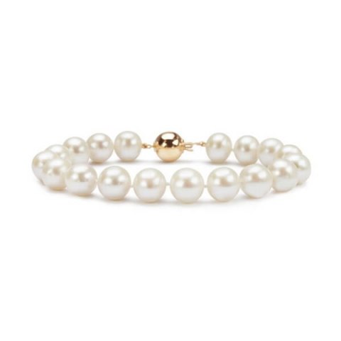 Gold bracelet BZN6686 - Freshwater pearls