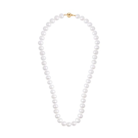 Gold necklace NZX6678 - Freshwater pearls