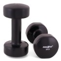 MAXXIVA Zestaw hantli winylowych 2 x 5 kg, czarny