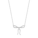 Rhodium plated silver necklace NSC6658 - Zirconia