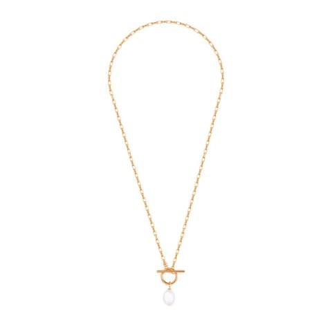 Silver necklace NSP6660Y - Freshwater pearls