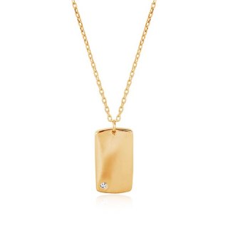 Złoty naszyjnik NXC6694 - Cyrkonia
