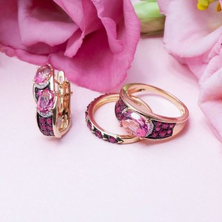 Złoty pierścionek PZD5531R - Rubin