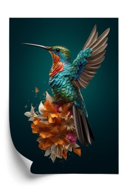 Plakat Koliber Z Rozłożonymi Skrzydłami