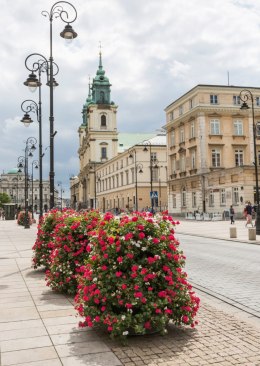 Plakat Kościół Świętego Krzyża W Dzielnicy Śródmieście W Warszawie