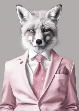 Plakat Lis Ubrany W Garnitur