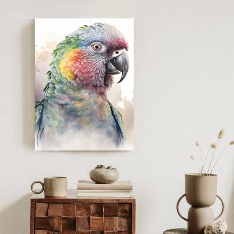 Plakat Papuga Na Akwareli