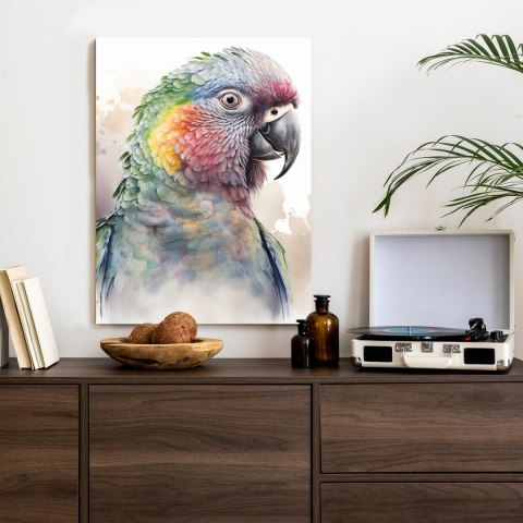 Plakat Papuga Na Akwareli