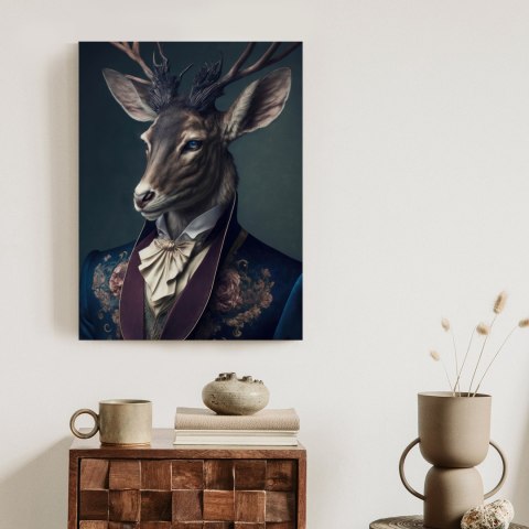 Plakat Jeleń W Eleganckim Stroju