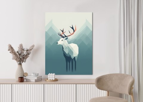 Plakat Jeleń W Stylu Skandynawskim