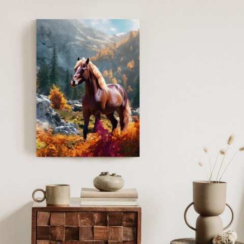 Plakat Jesienny Krajobraz Z Koniem