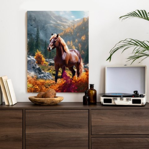 Plakat Jesienny Krajobraz Z Koniem