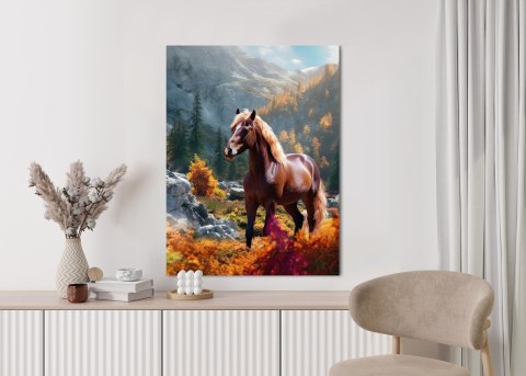 Plakat Jesienny Krajobraz Z Koniem