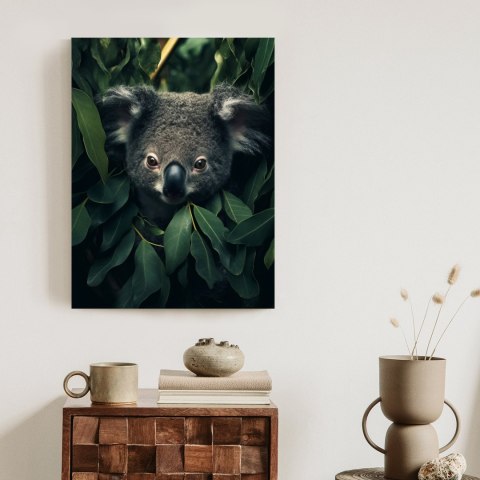 Plakat Koala Siedzący W Liściach