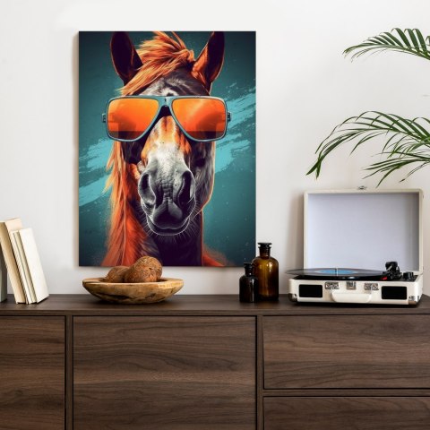 Plakat Koń W Przeciwsłonecznych Okularach