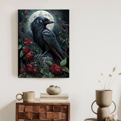 Plakat Kruk Na Nocnym Niebie