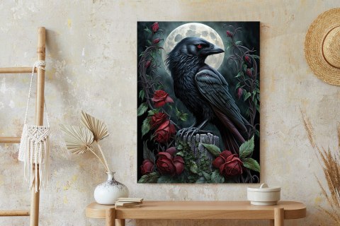 Plakat Kruk Na Nocnym Niebie