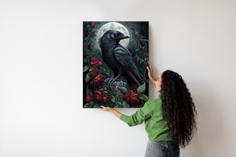 Plakat Kruk Na Nocnym Niebie