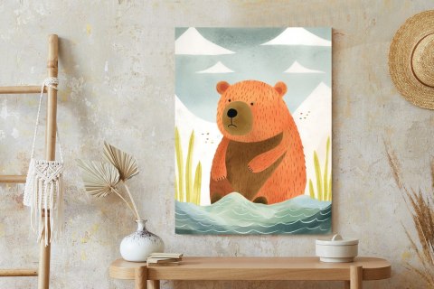 Plakat Niedźwiadek Nad Wodą